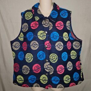 Christopher & Banks Colorful Patterned Vest